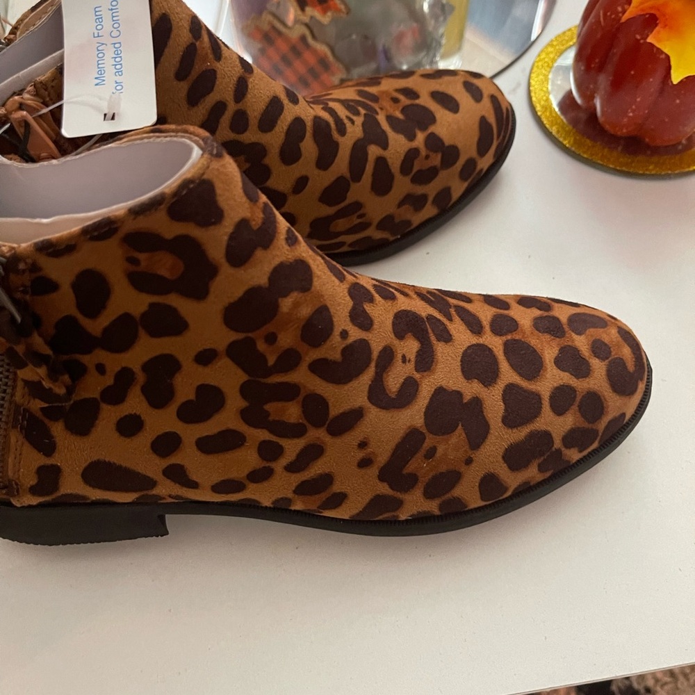 Short Bootie Ankle Leopard Brown⭐️